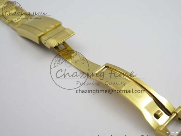 0109 Daytona 116589RBOW YG Rainbow Crystal BLF Best Edition Black Dial on YG Bracelet A SmoothTexture 3175